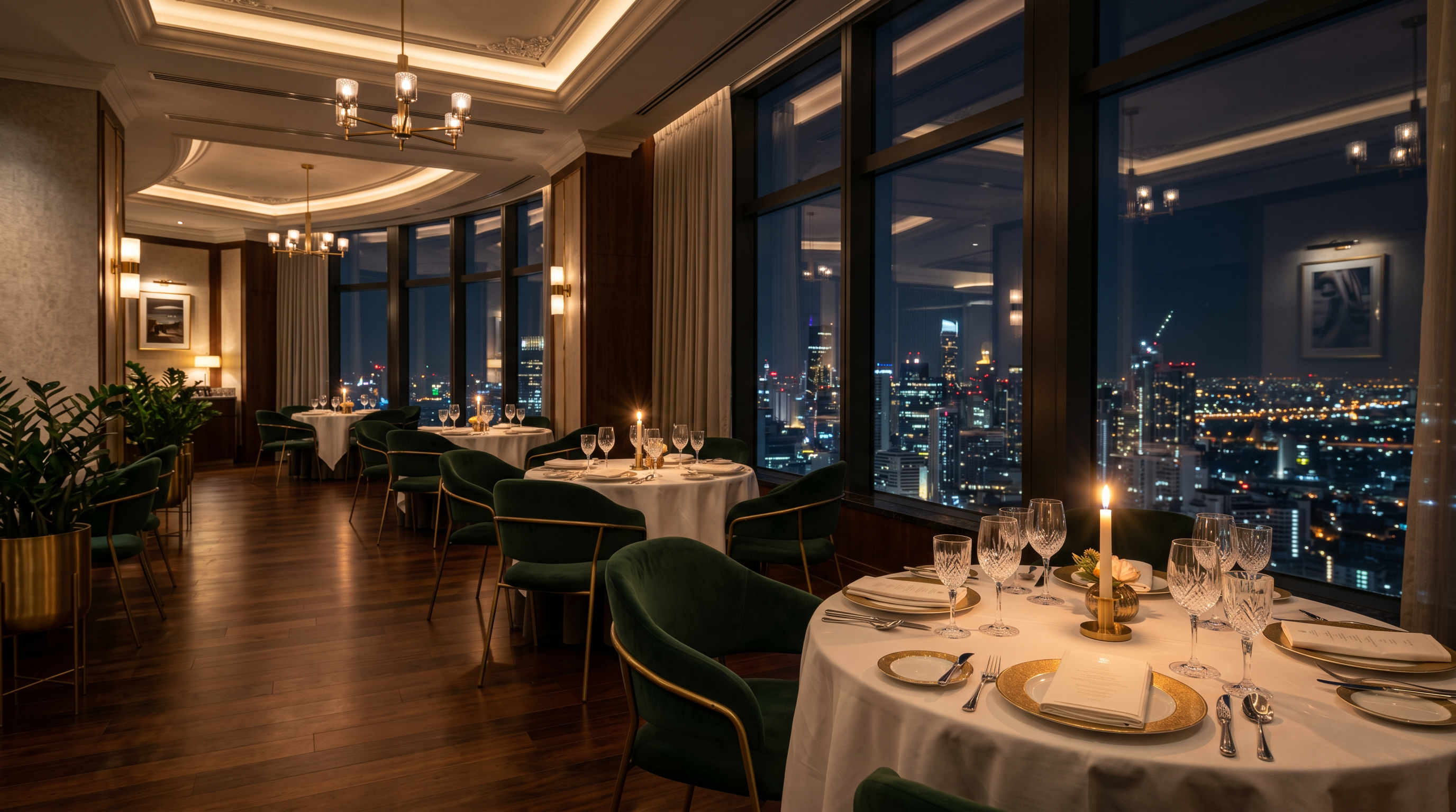 Fine dining restaurant interior at RankingSukHub hotel