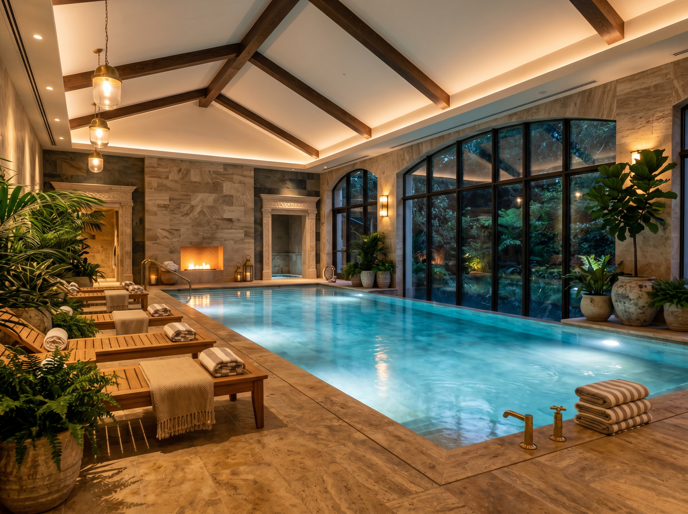 Spa and pool area at RankingSukHub hotel